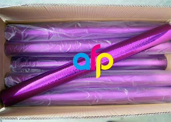رنگهای فلزی Bopp Holographic Film for Stamping Plastic PVC / PVC
