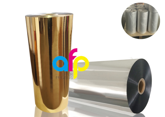 BOPP Thermal Metalized Metal Film Colorful 52 Dynes Double Corona