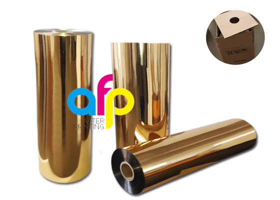 Pet Gold Silver Polyester Metalized Thermal Lamination Film Roll Corona درمان شده