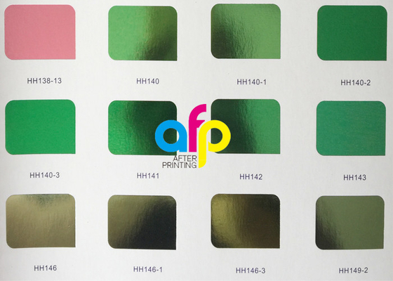 فویل های تمبر رنگی 640mm * 120m ، فویل تمبر طلایی برای پلاستیک نرم / سخت