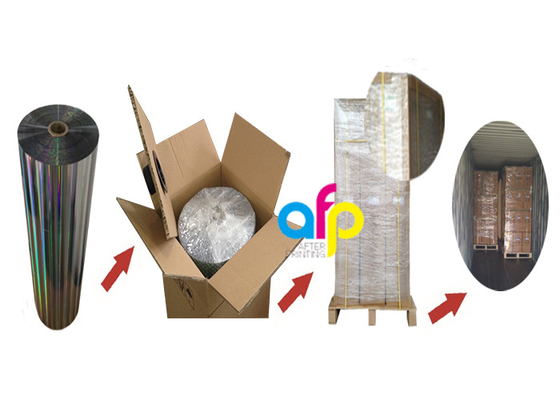 خدمات لوگو هولوگرام سفارشی فیلم لمینیت الگوی هولوگرافی BOPP برای بسته بندی کیسه های خرید