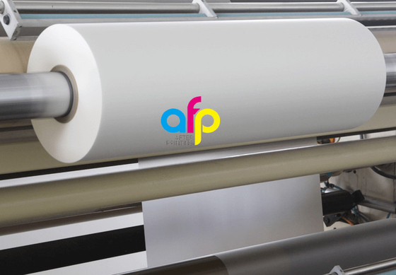 رول لمینیت مات حرارتی BOPP 600mm * 4000m اندازه برای بسته بندی